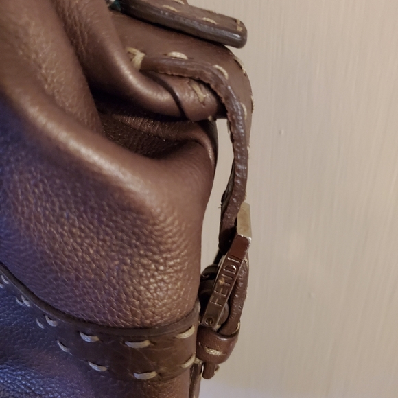 100% Authentic FENDI Brown leather